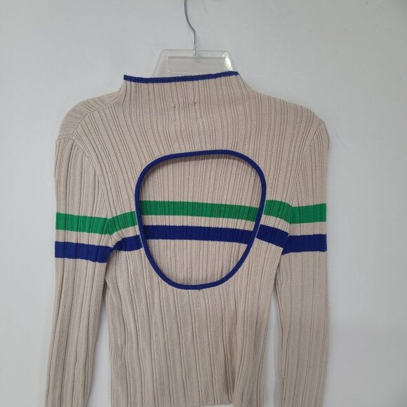 BDG Women's Long Sleeve Knit Pullover Top Size S Cream, Casual Edgy - Picture 7 of 9
